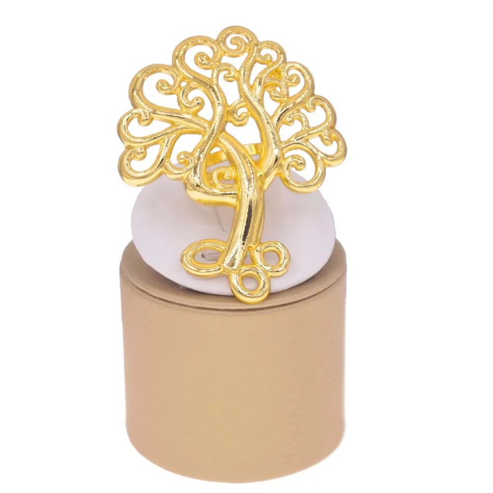 Bold Gold-Plated Ring Set for Women – Assorted Statement Elements & Shapes