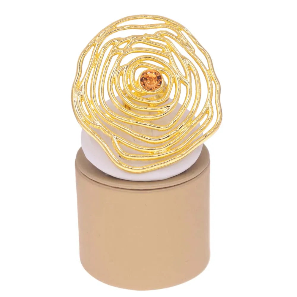 Bold Gold-Plated Ring Set for Women – Assorted Statement Elements & Shapes