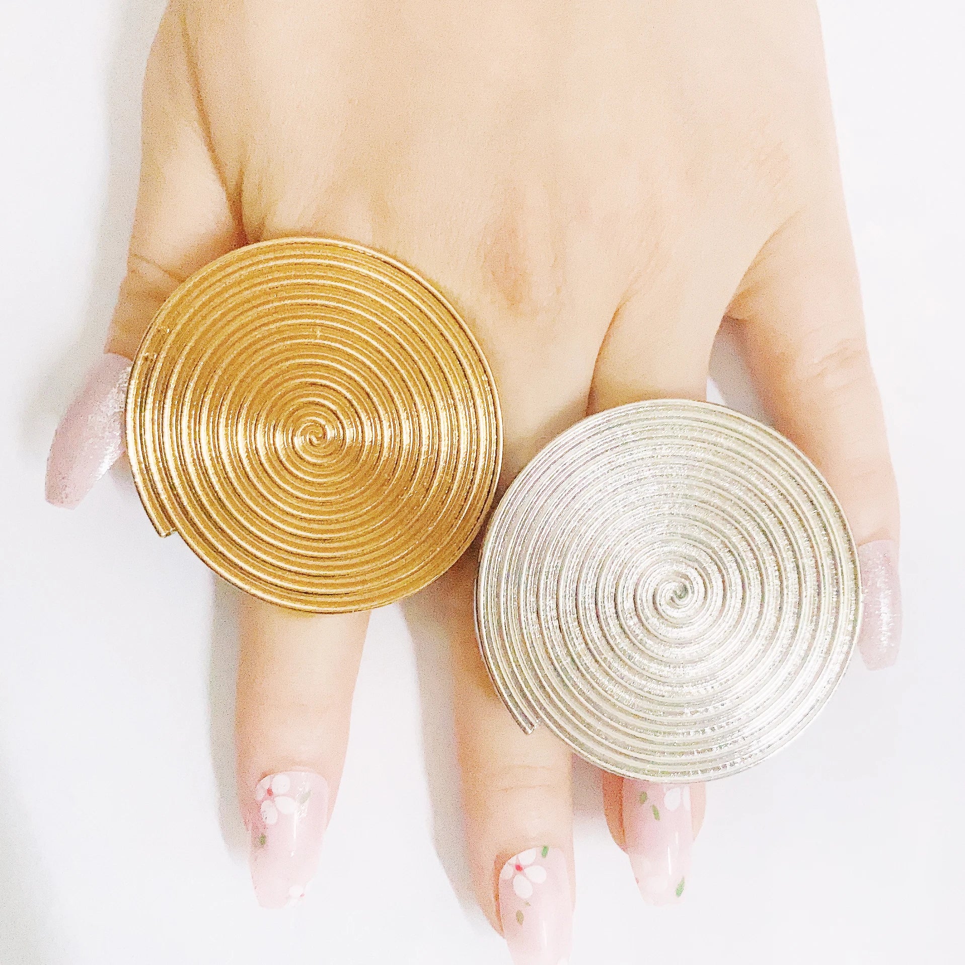 Bold Gold-Plated Ring Set for Women – Assorted Statement Elements & Shapes