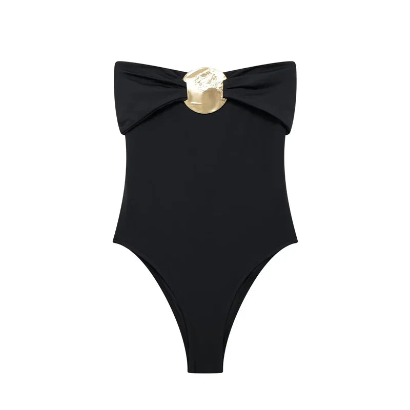 Extreme Off-Shoulder Bodysuit for Women – Sexy Black Slim Fit Bodywear