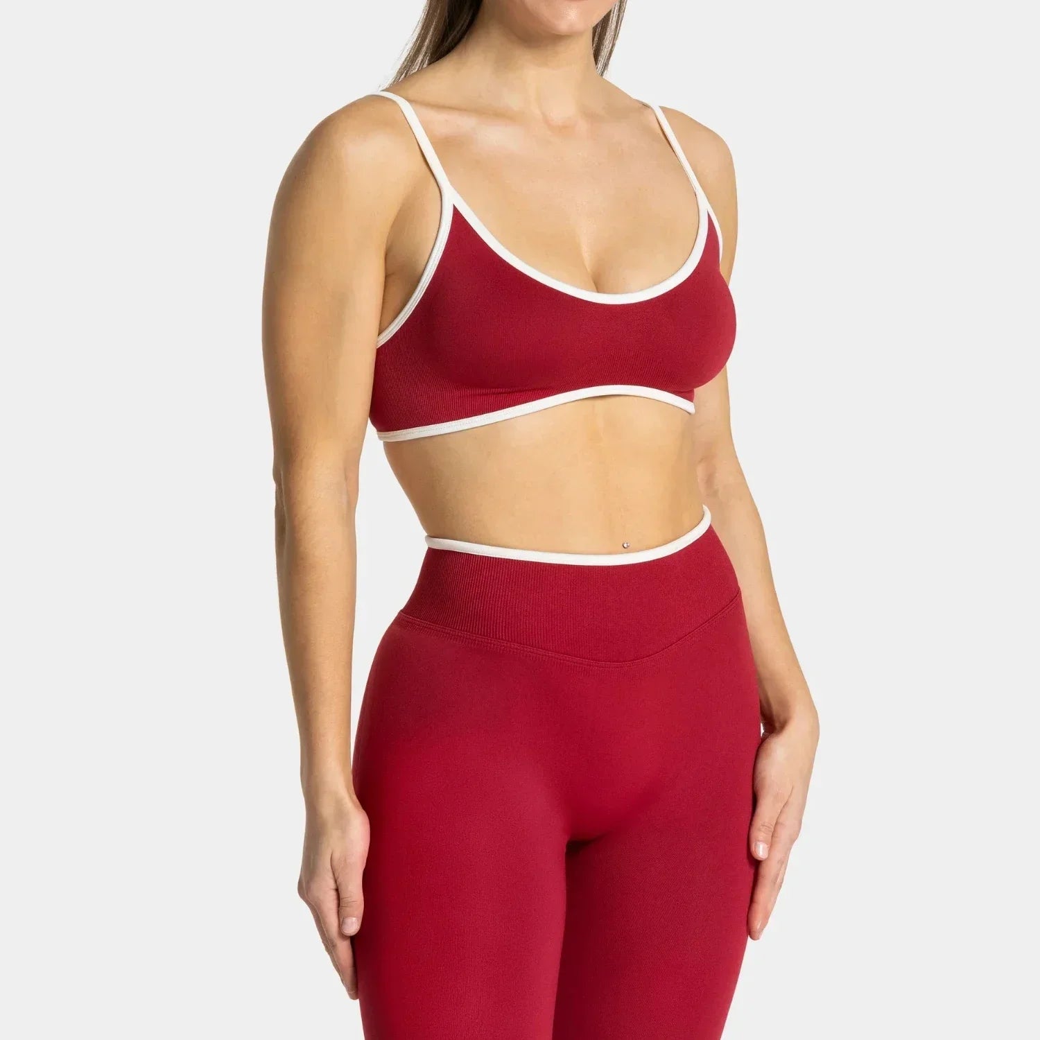 Women’s Solid Color Sports Bra – Backless Knit Yoga & Fitness Top with Padding
