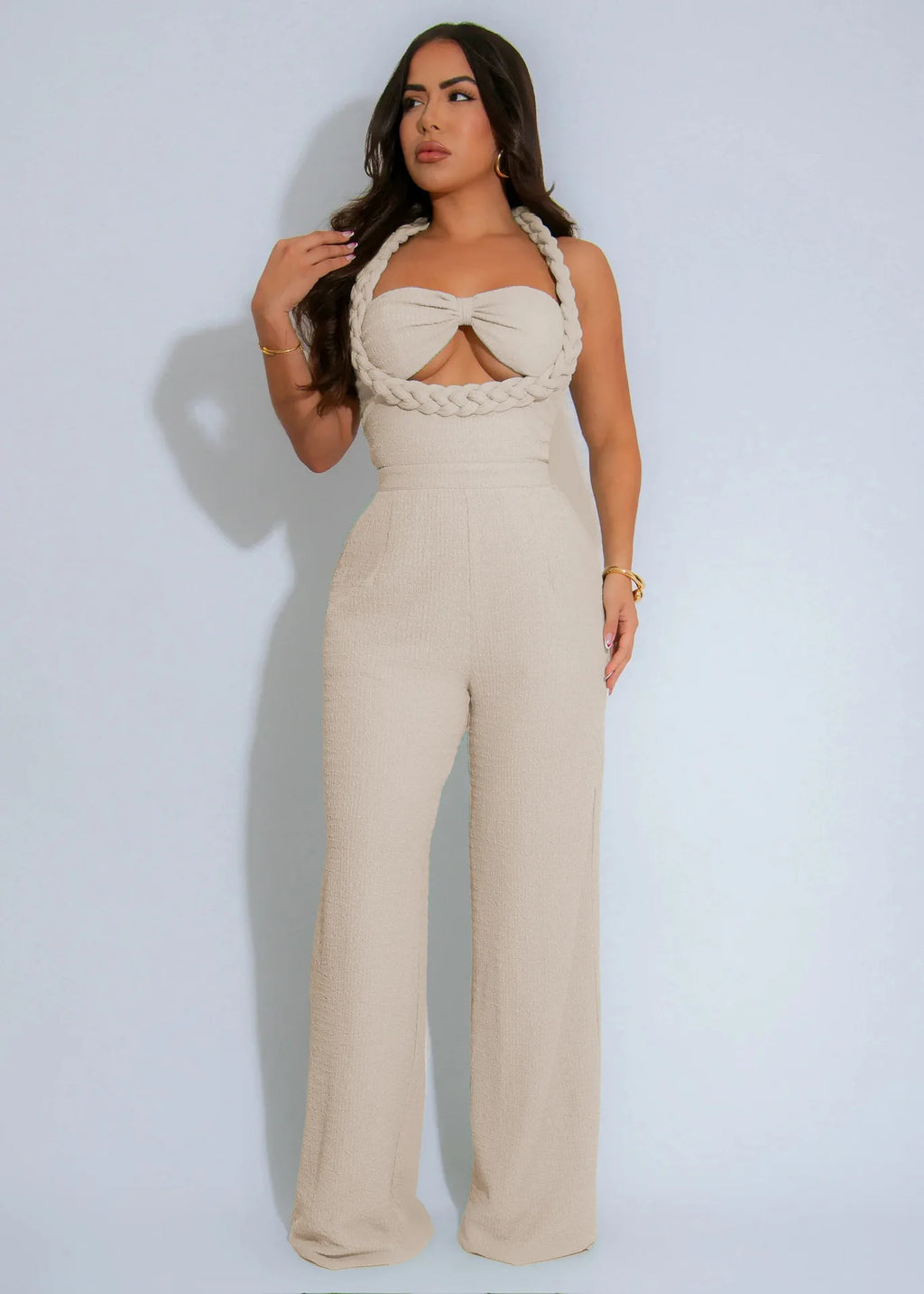 Sister Star Women's Fashion High Waist Thin Design Weaving Style