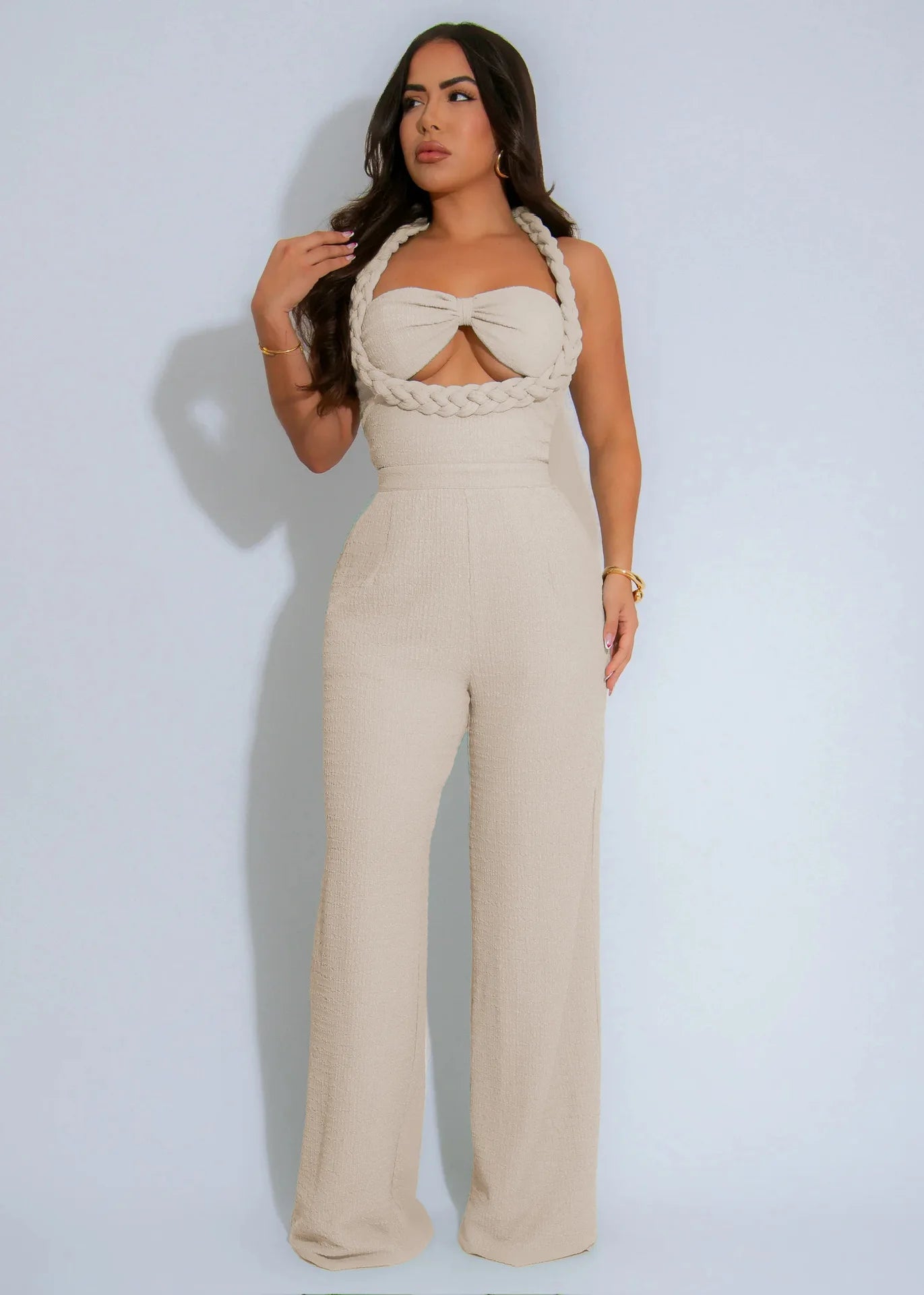 Sister Star Women's Fashion High Waist Thin Design Weaving Style