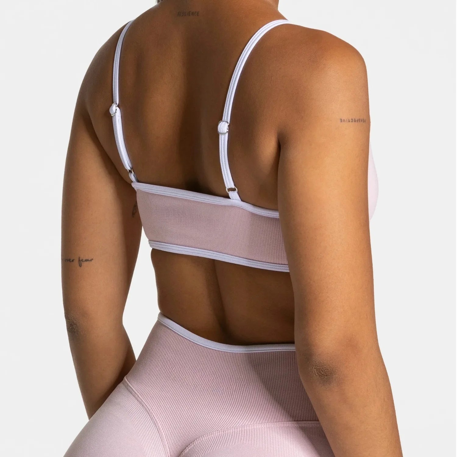 Women’s Solid Color Sports Bra – Backless Knit Yoga & Fitness Top with Padding