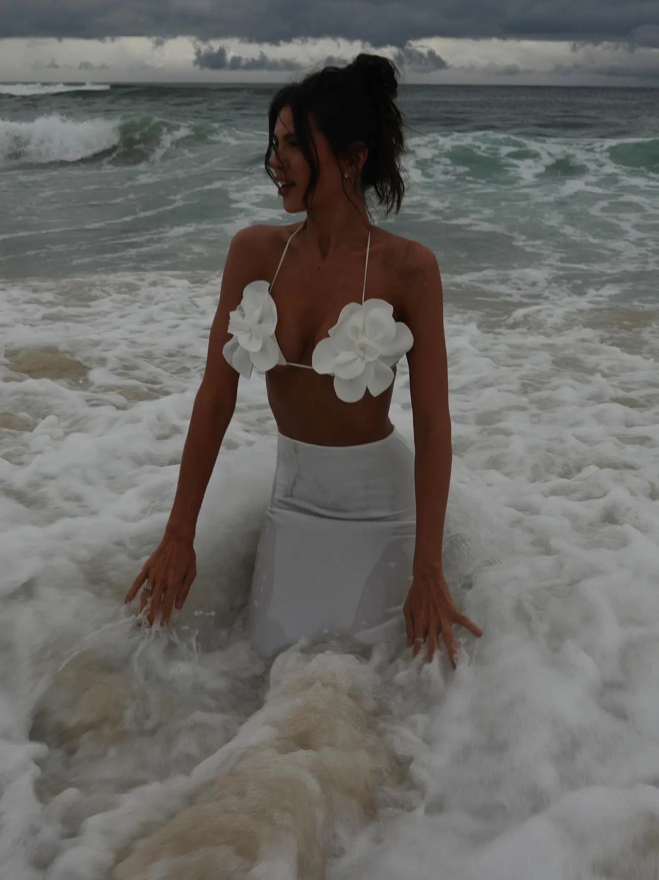 Women's Sexy Brazilian Bikini Set with Bandage Design & Skirt Cover-Up