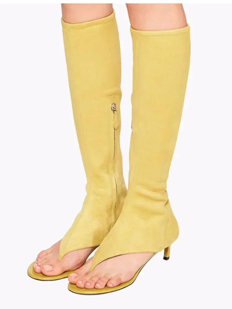 Fish Mouth Clip Toe Mid Boots – Where Bold Meets Chic