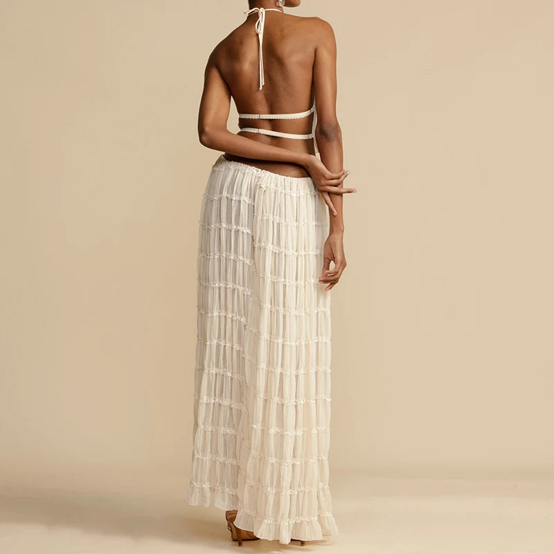 Boho Backless 2-Piece Set – Free-Spirited & Flirty