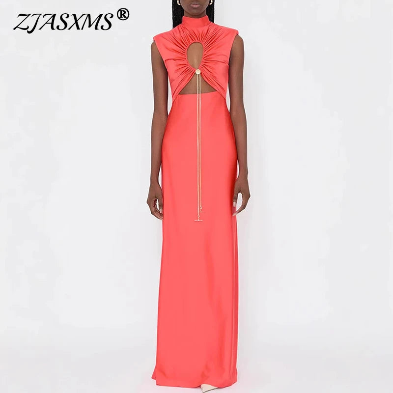 Luxury Sheer Mesh Crystal Dress for Women – Sparkly Rhinestone Party & Prom Gown