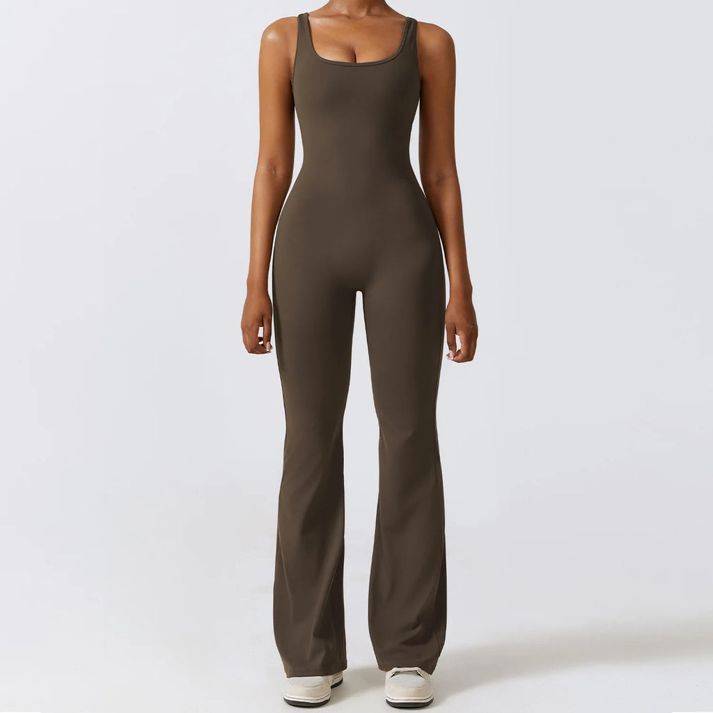 Women's Push-Up Workout Jumpsuit – Stretch Fitness & Yoga Bodysuit