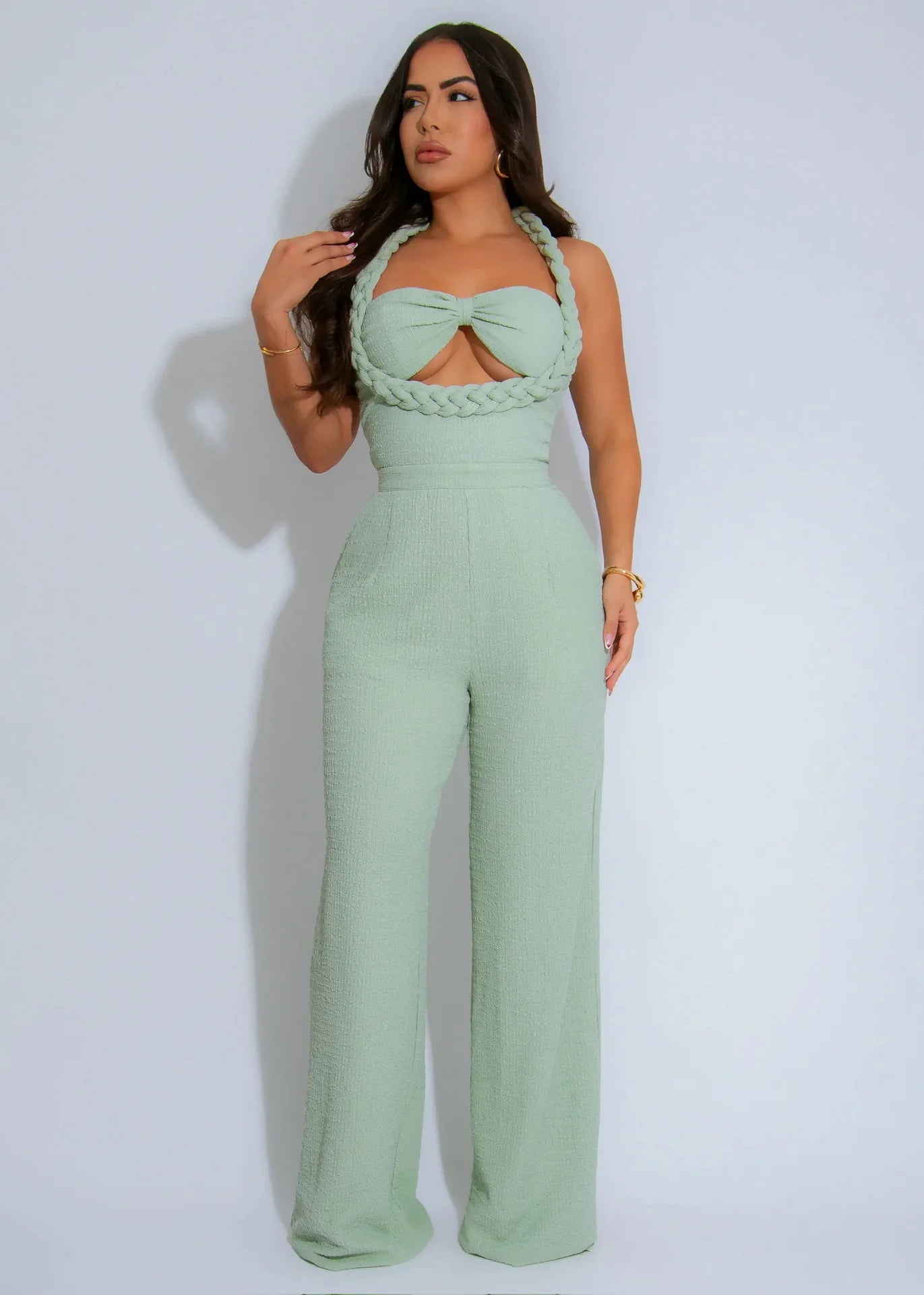 Sister Star Women's Fashion High Waist Thin Design Weaving Style