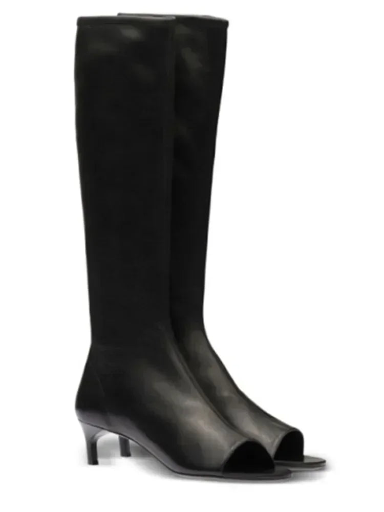 Fish Mouth Clip Toe Mid Boots – Where Bold Meets Chic