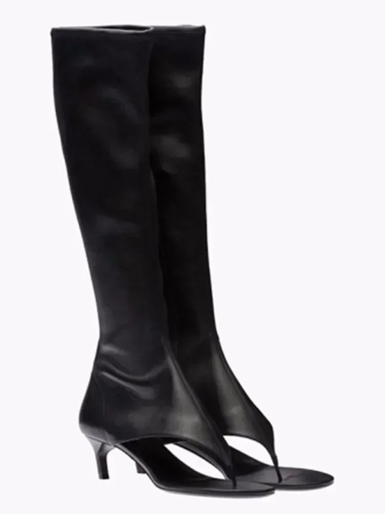 Fish Mouth Clip Toe Mid Boots – Where Bold Meets Chic