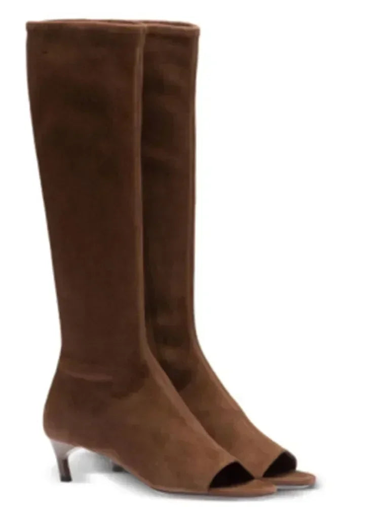 Fish Mouth Clip Toe Mid Boots – Where Bold Meets Chic