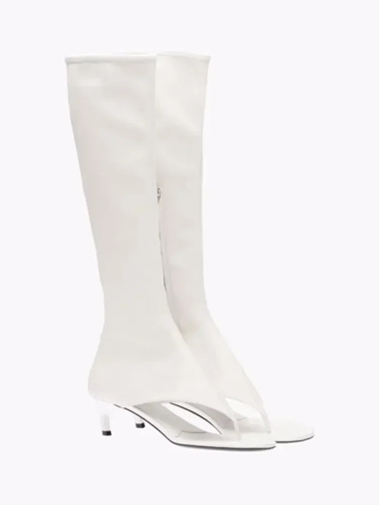 Fish Mouth Clip Toe Mid Boots – Where Bold Meets Chic