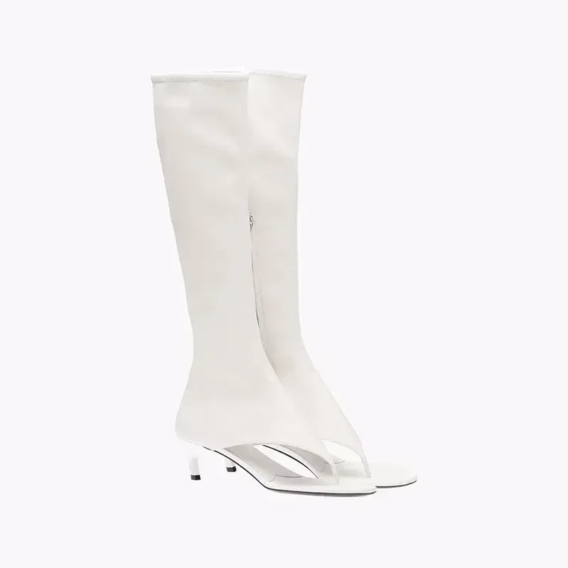 Fish Mouth Clip Toe Mid Boots – Where Bold Meets Chic