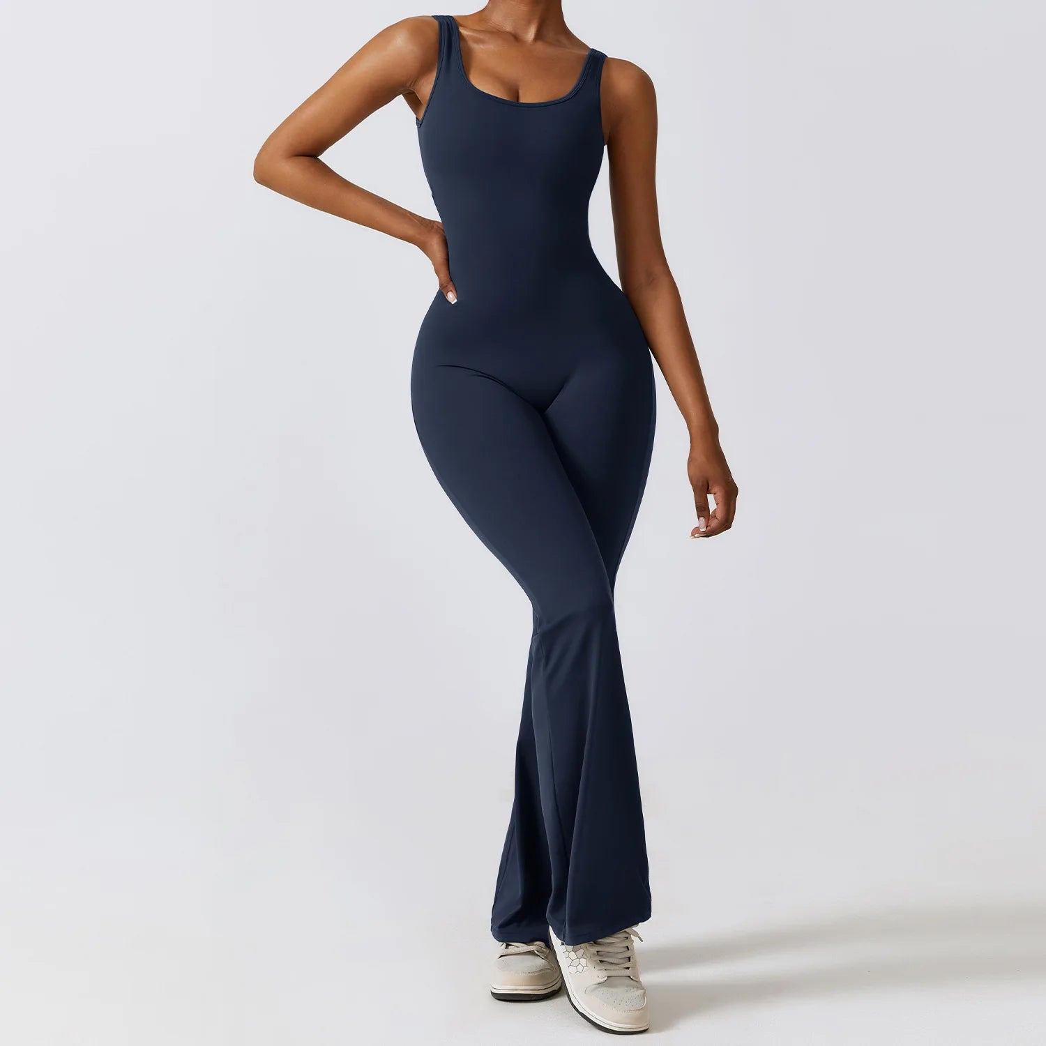 Women's Push-Up Workout Jumpsuit – Stretch Fitness & Yoga Bodysuit