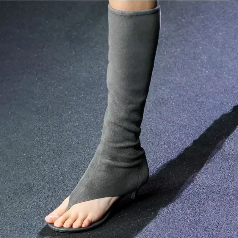 Fish Mouth Clip Toe Mid Boots – Where Bold Meets Chic