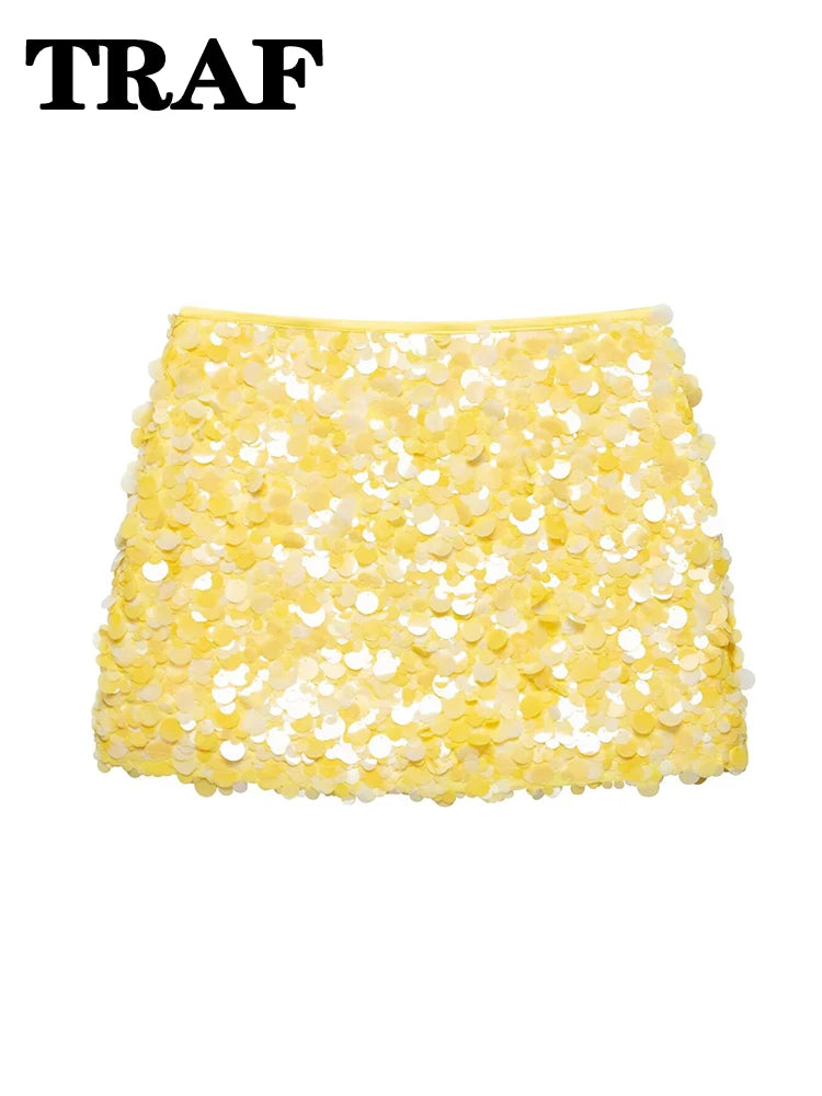 Sexy Sequin Mini Skirt – Women’s Slim Fit Party & Clubwear