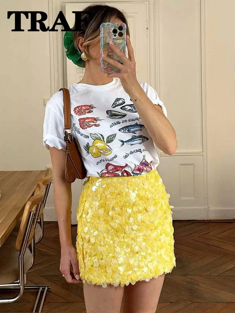 Sexy Sequin Mini Skirt – Women’s Slim Fit Party & Clubwear