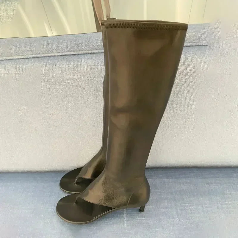 Fish Mouth Clip Toe Mid Boots – Where Bold Meets Chic