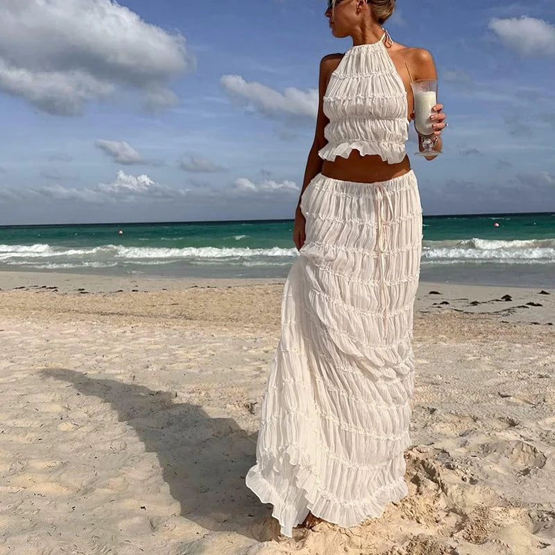Boho Backless 2-Piece Set – Free-Spirited & Flirty