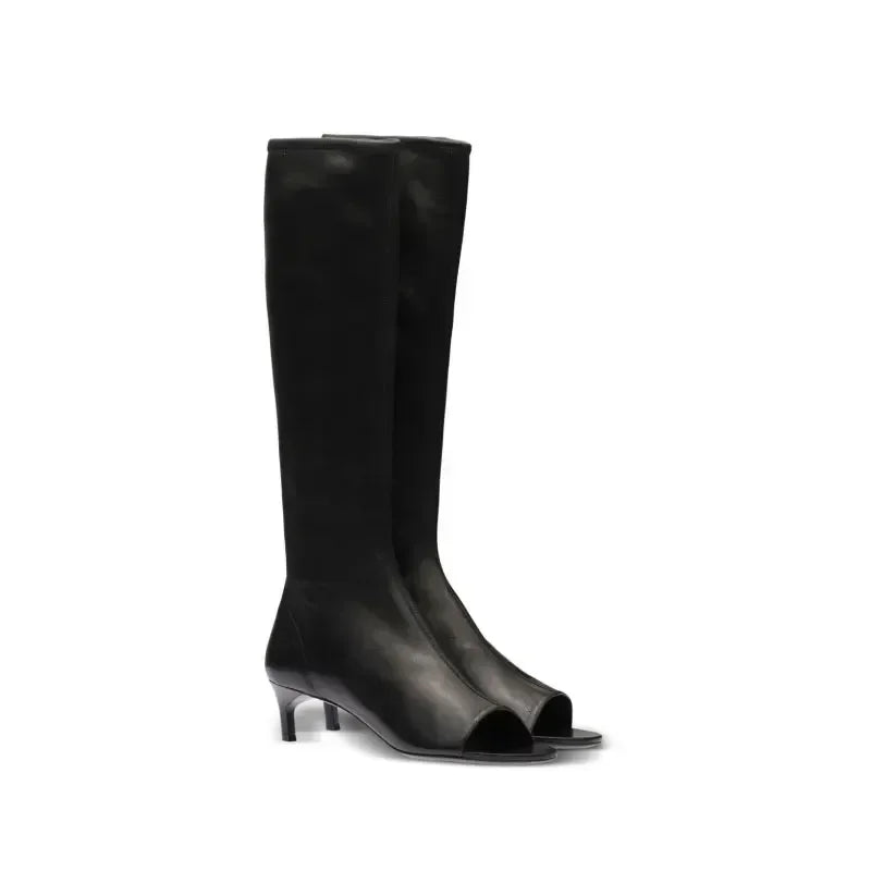 Fish Mouth Clip Toe Mid Boots – Where Bold Meets Chic