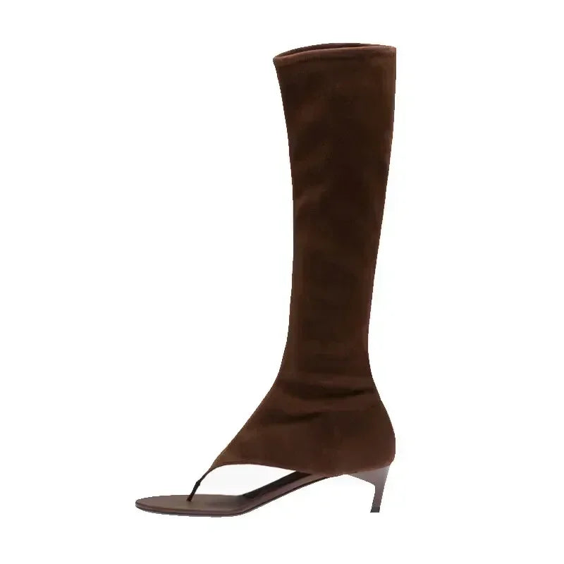 Fish Mouth Clip Toe Mid Boots – Where Bold Meets Chic